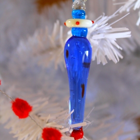 Christmas blue icicle enhanced